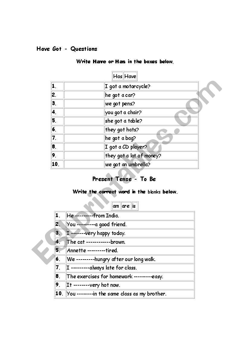 revising grammar worksheet