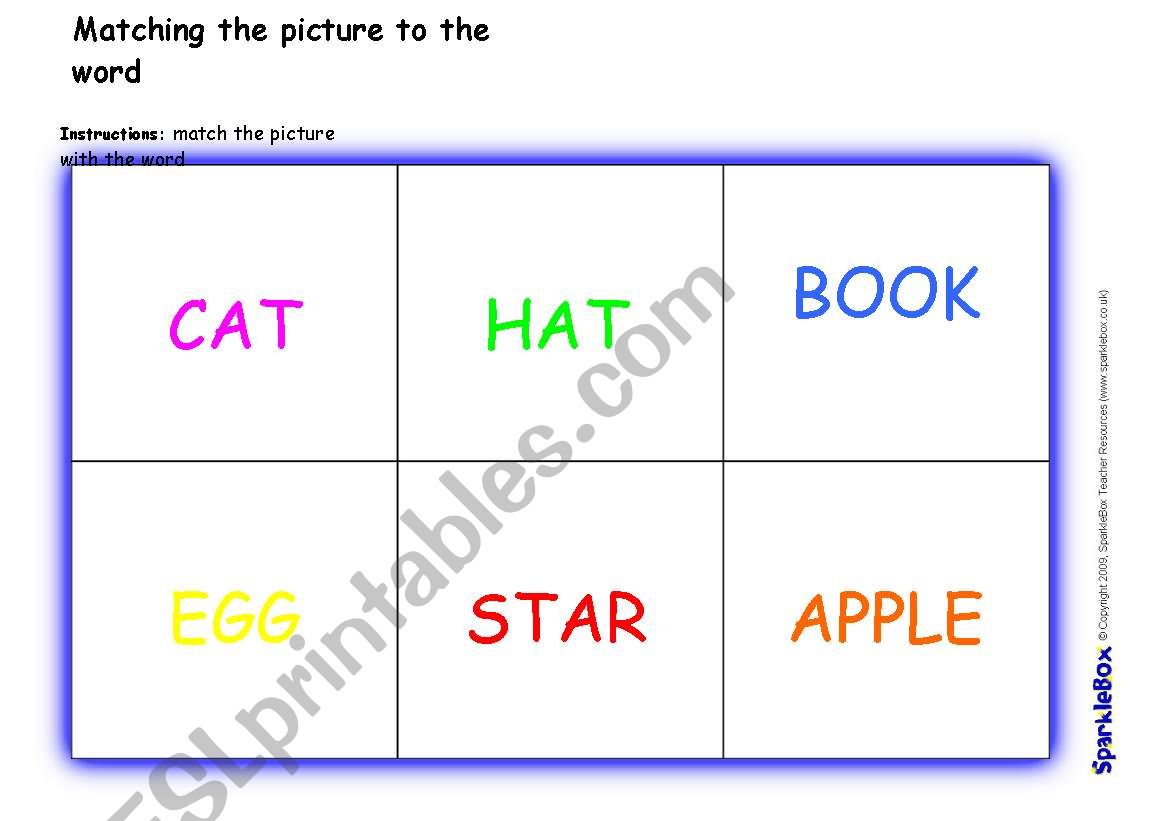 bingo worksheet