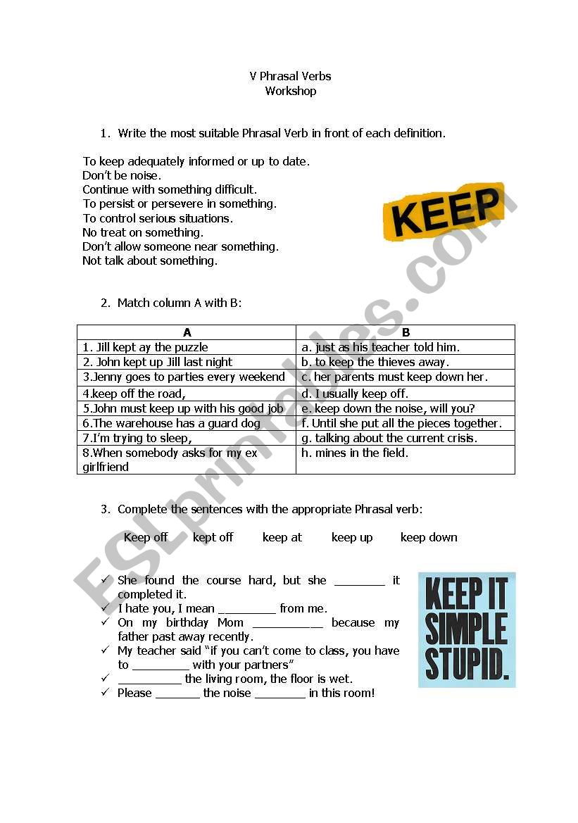 phrasal verbs 