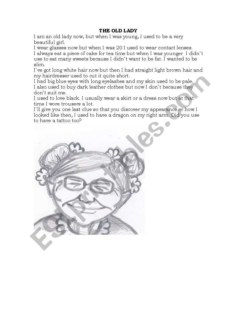 The Old Lady worksheet