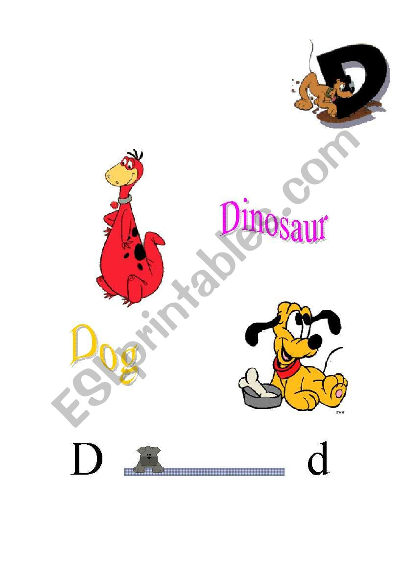 Letter D worksheet