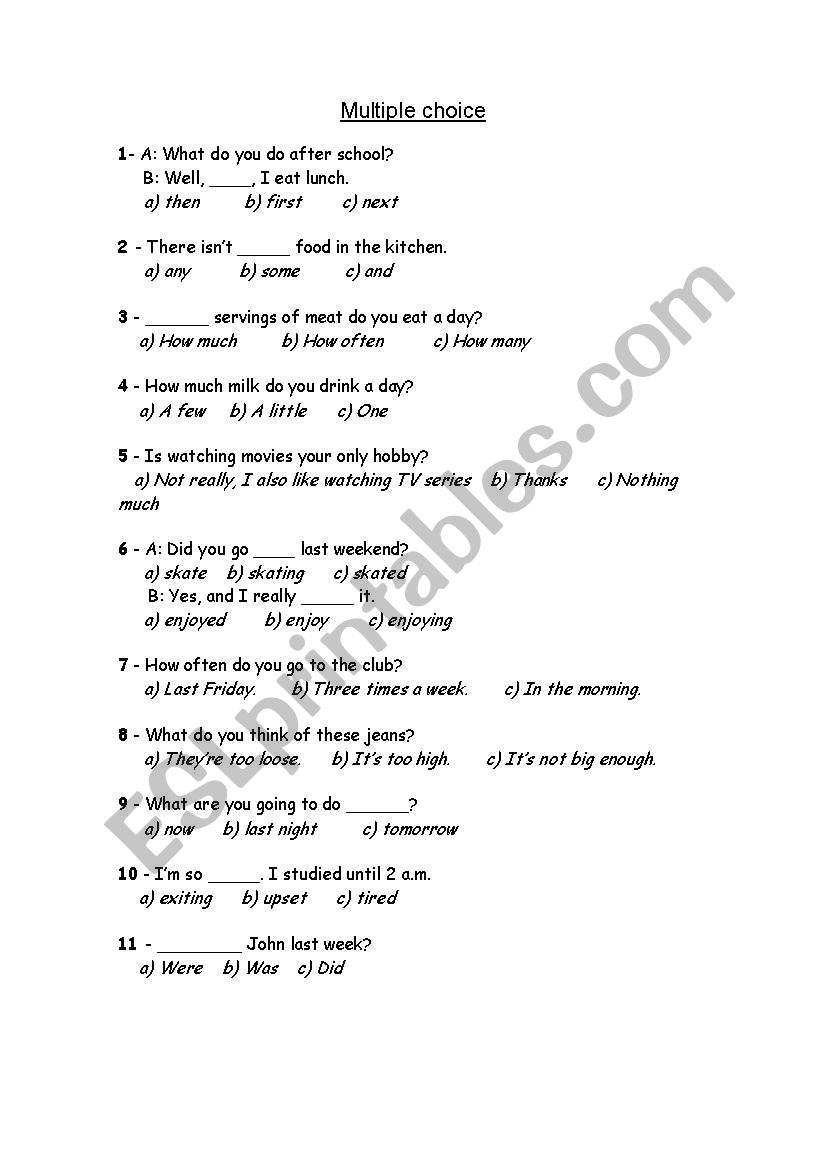 mixed words worksheet