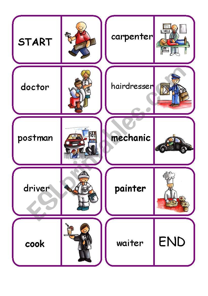 jobs dominoes worksheet