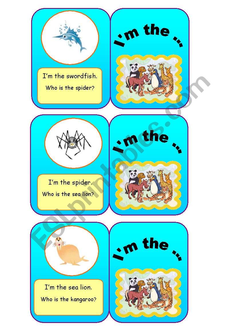 ANIMALS - Im the... (5/7) worksheet