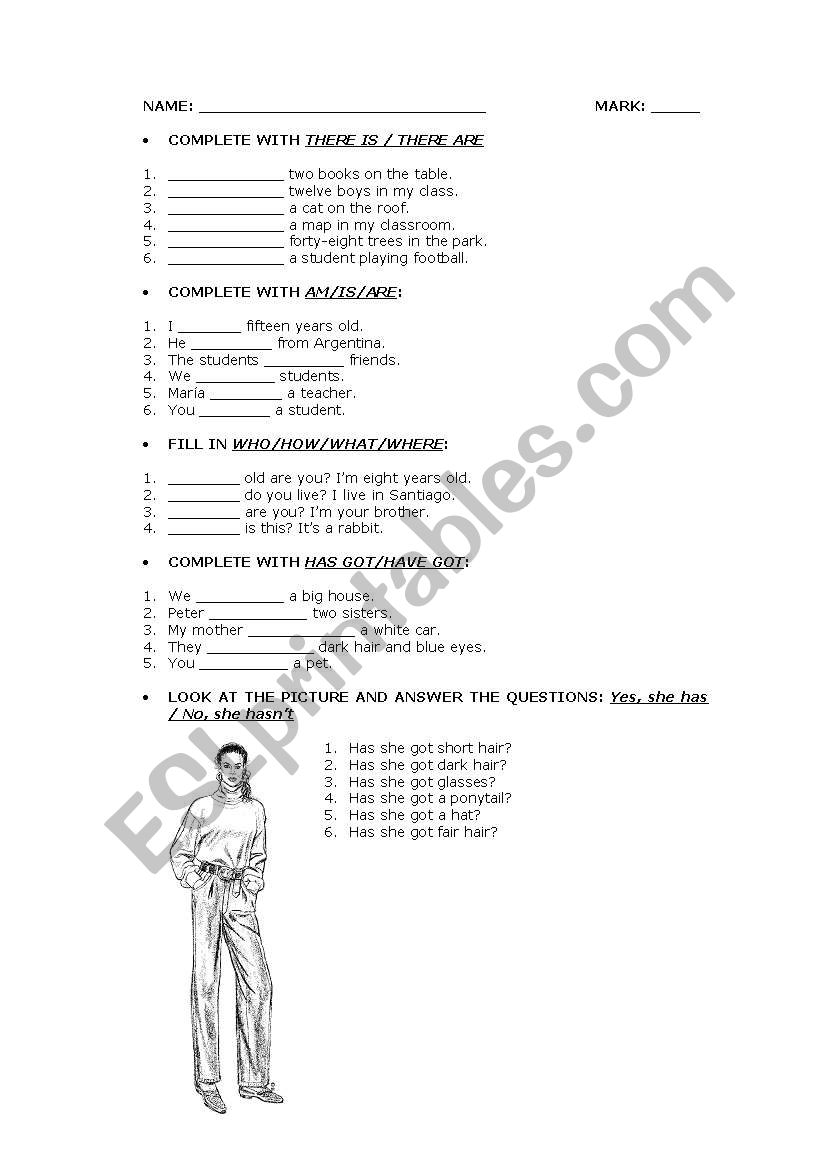 english-worksheets-basic-english-test