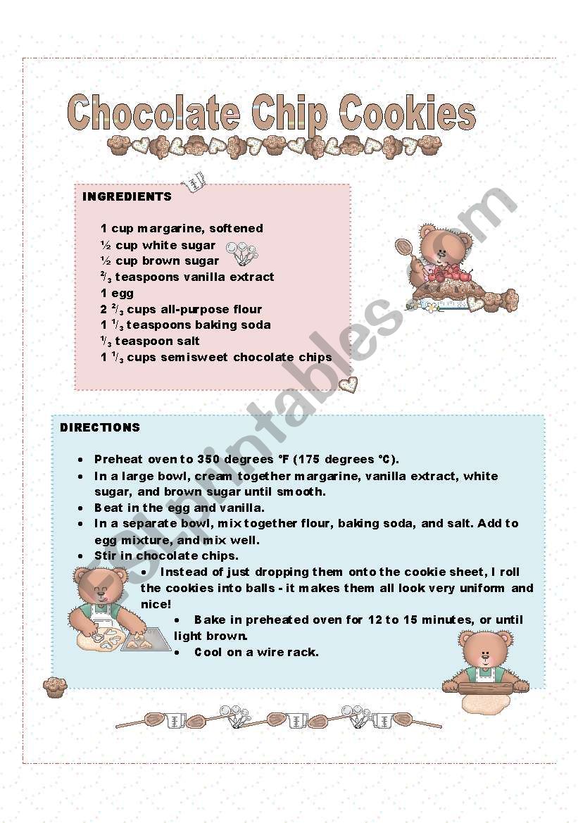 Chocolate chip cookies recipe (easy and delicious)