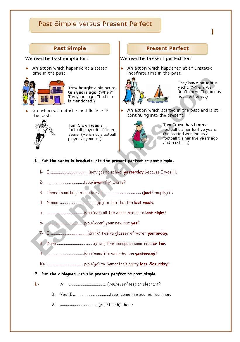 past simple vs present perfect