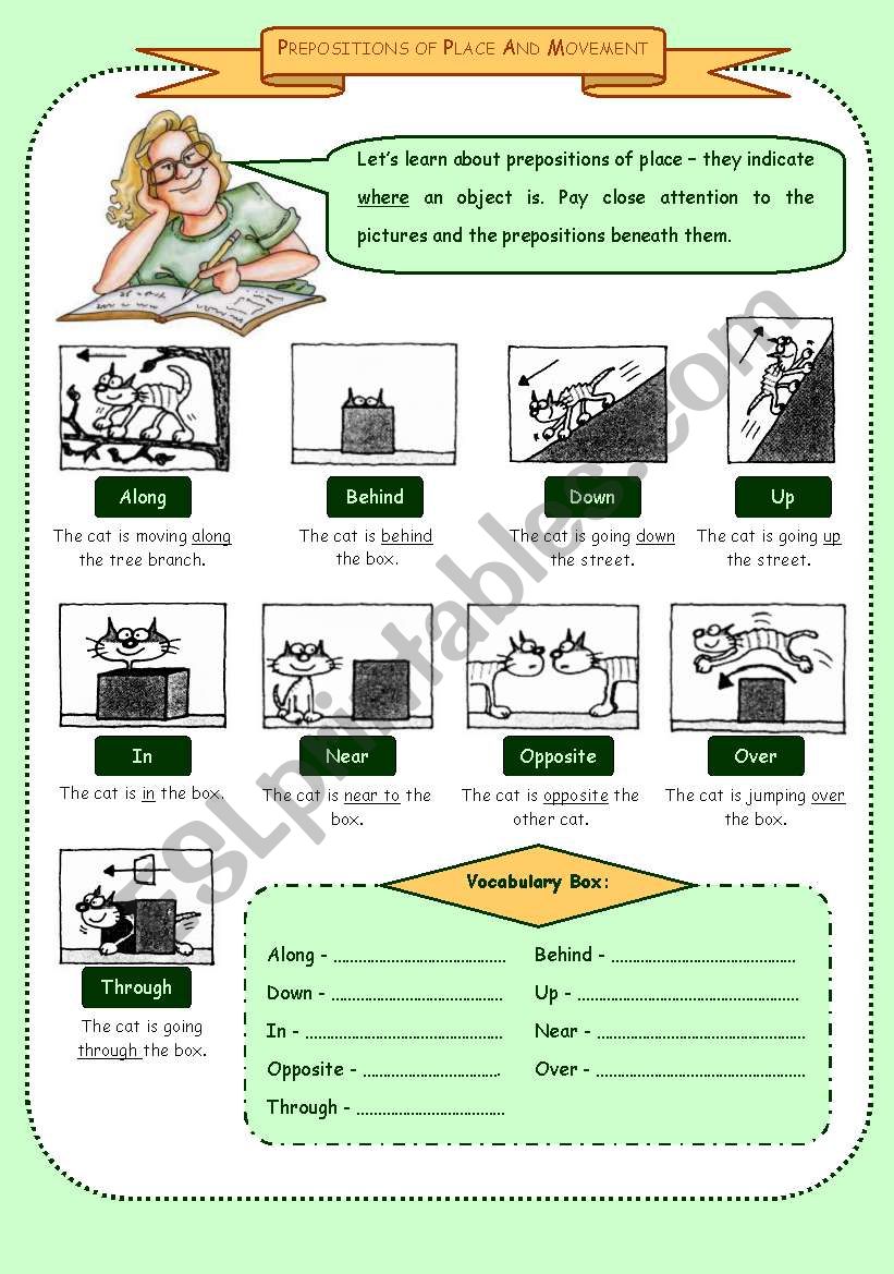 Prepositions of Place and Movement