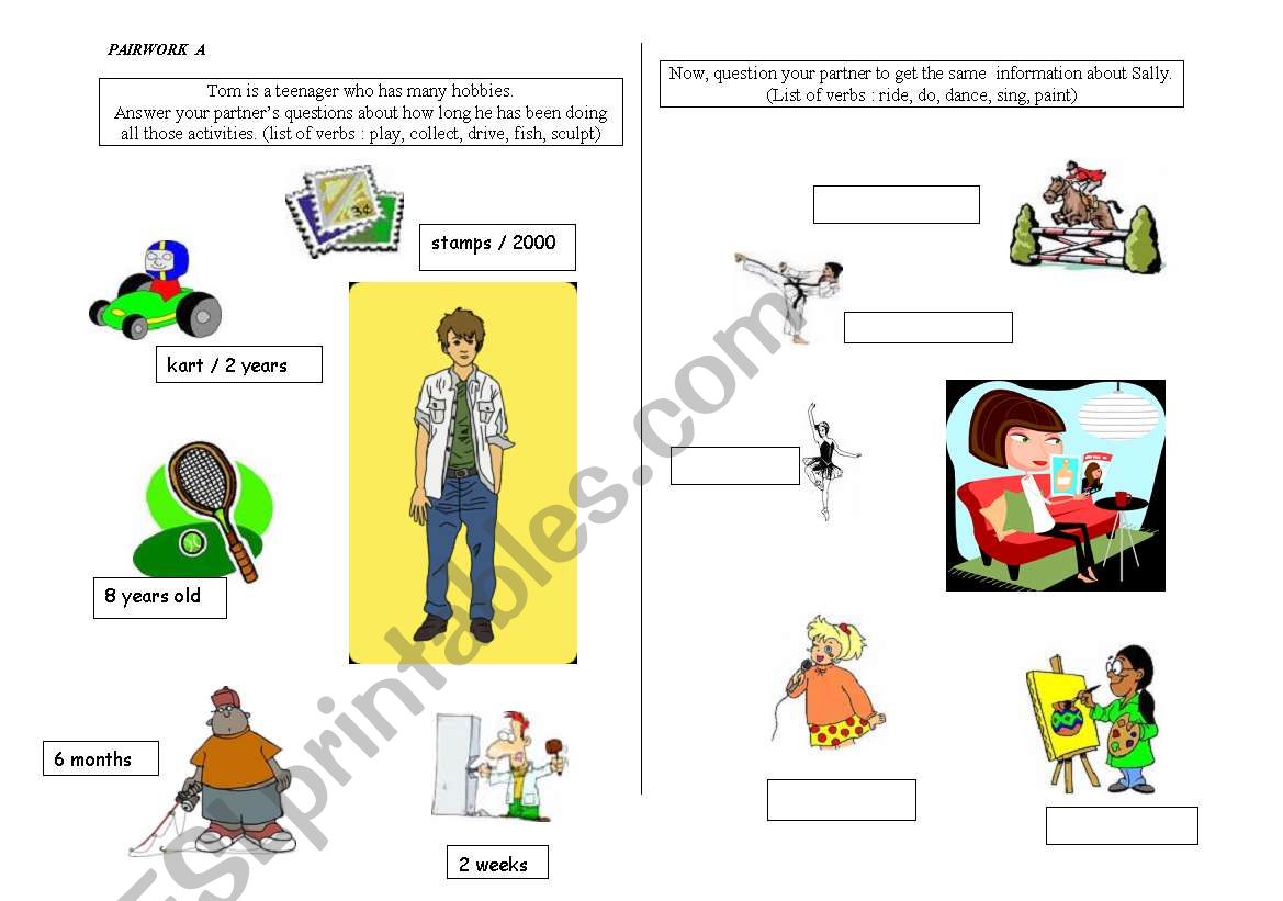 How long have they been Ving? worksheet