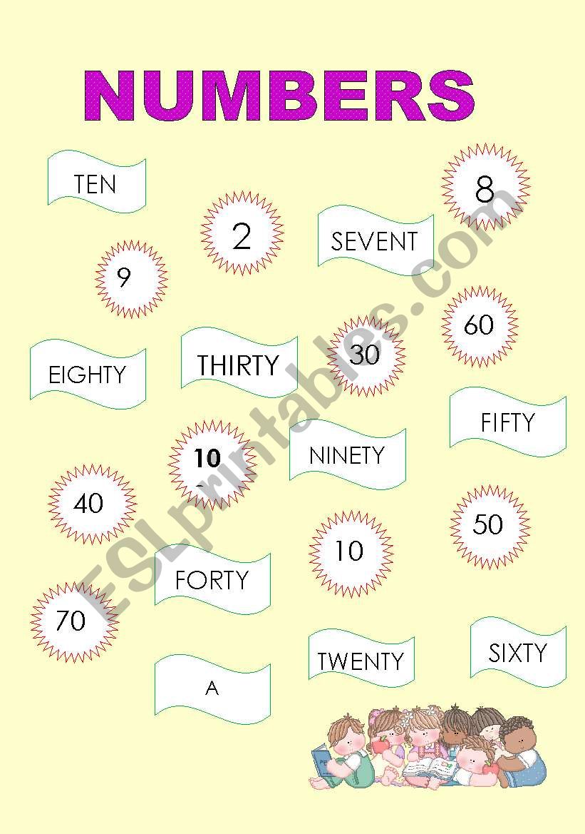 numbers worksheet