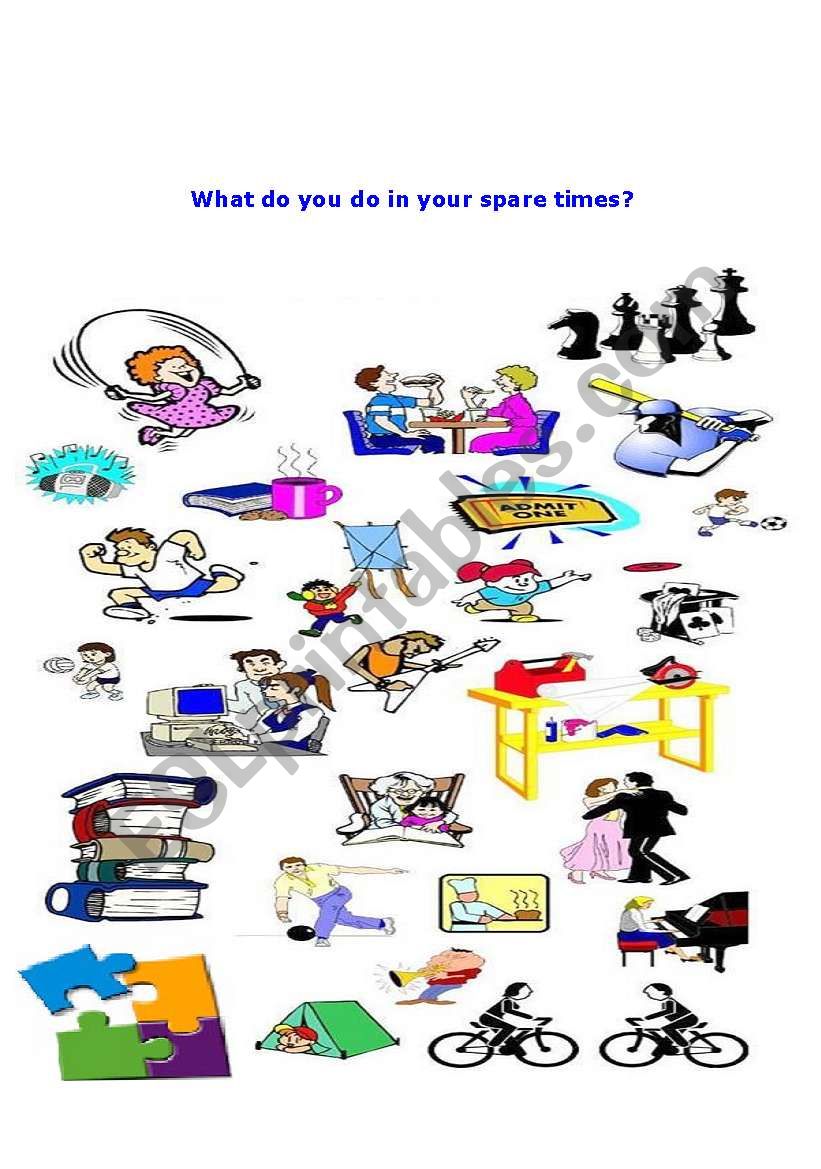 free time activities worksheet