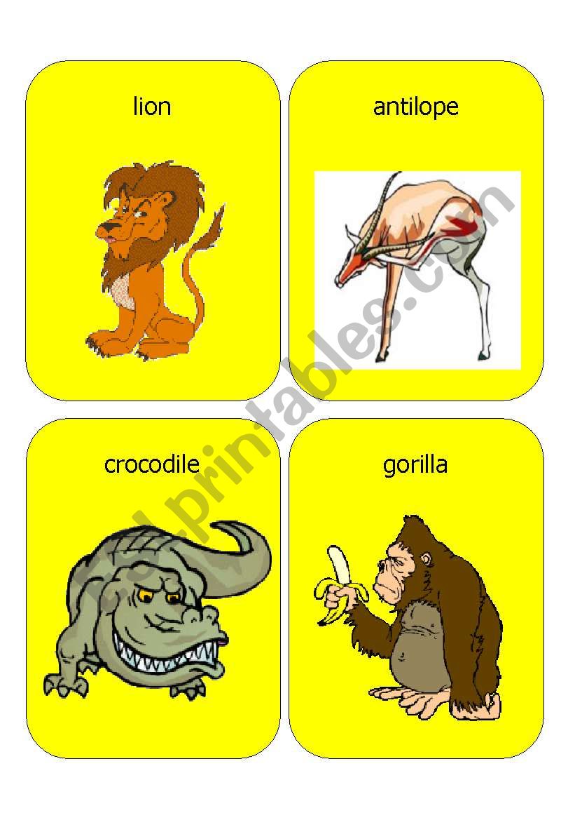 jungle animals worksheet