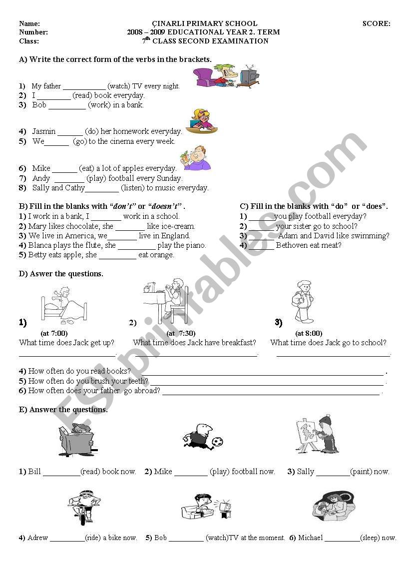 REVISION FOR INTERMEDIATE STUDENTS