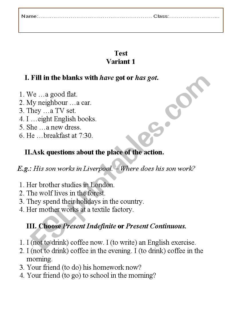 Present Indefinite or Present Continuous/ Have or has?