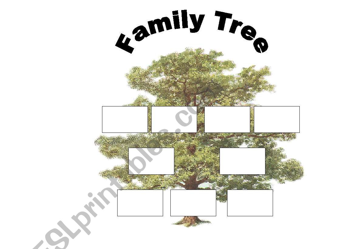 Family Tree worksheet