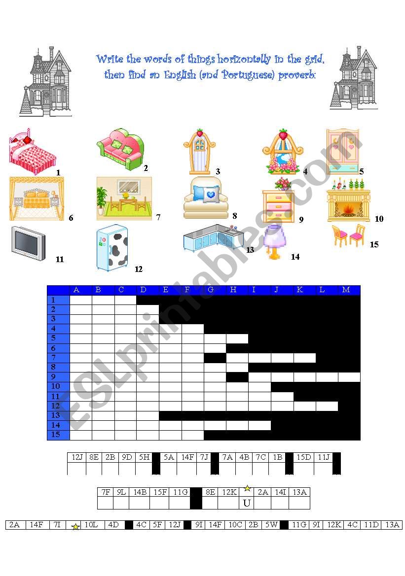 HOUSE worksheet