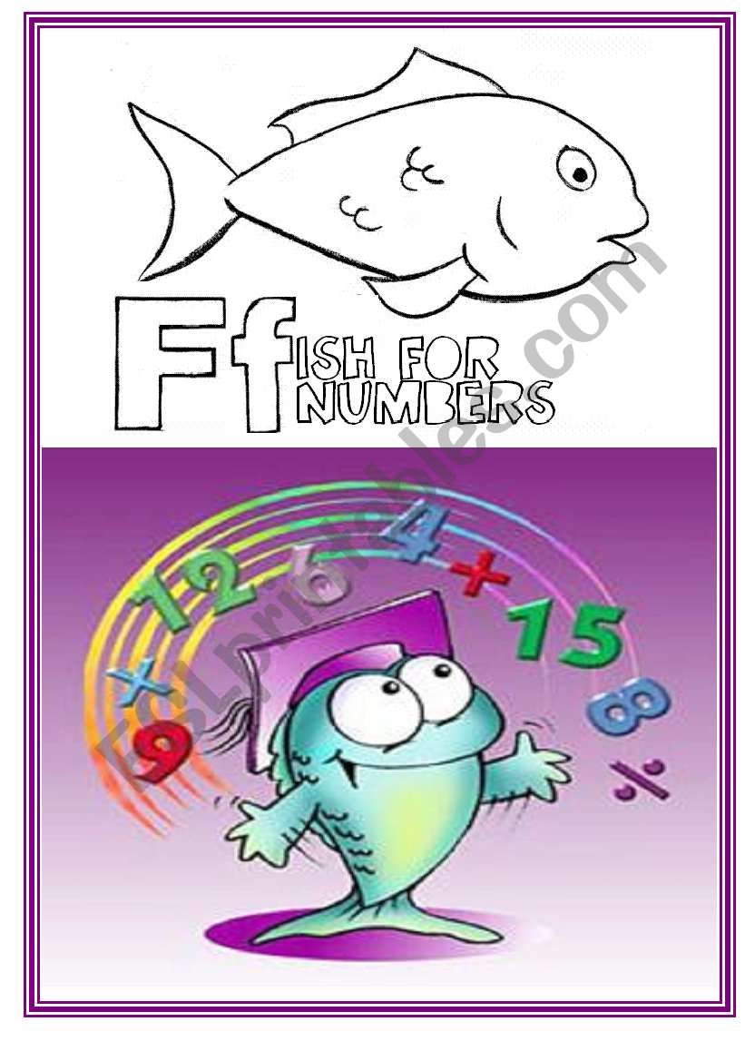 FISH FOR NUMBERS GAME !   12 pages !