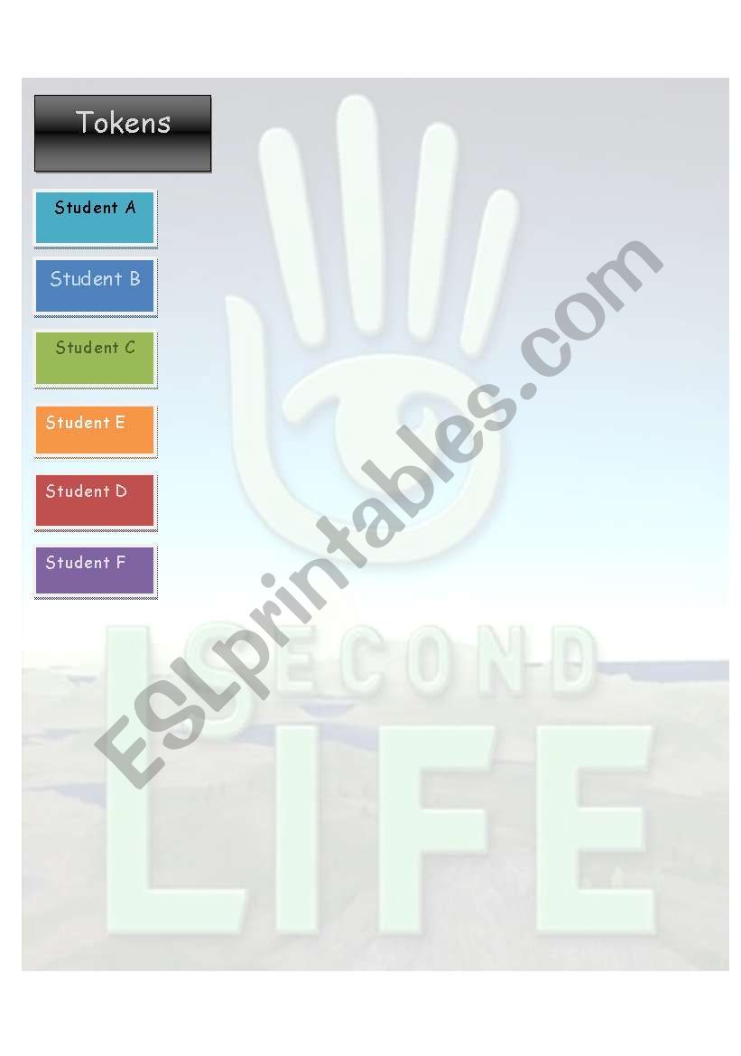 Lets Talk about Second Life worksheet