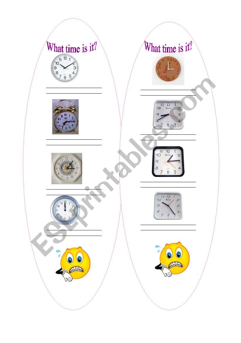 What time is it? worksheet