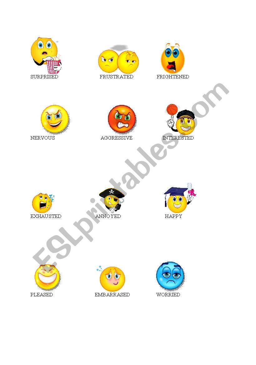 Emotions and thoughts-2 worksheet