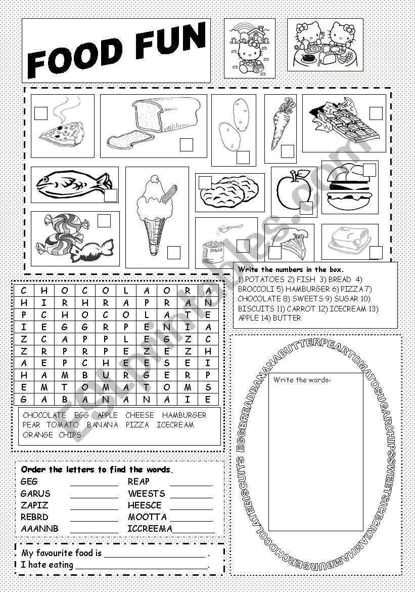 Food Fun worksheet