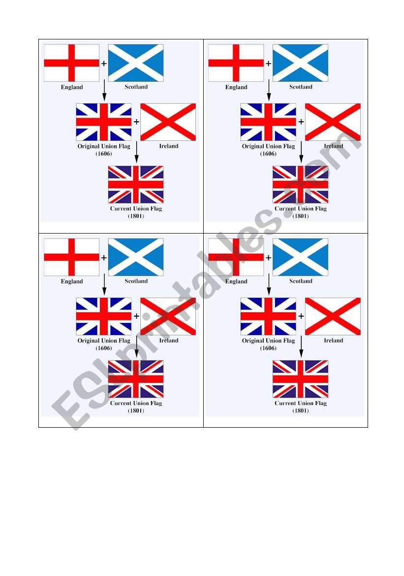 Union jack creation  worksheet