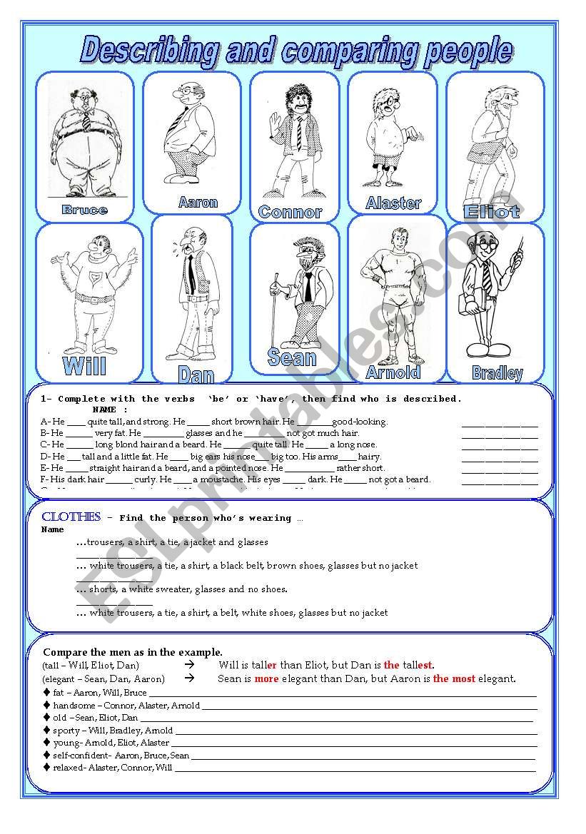 Describing and comparing people
