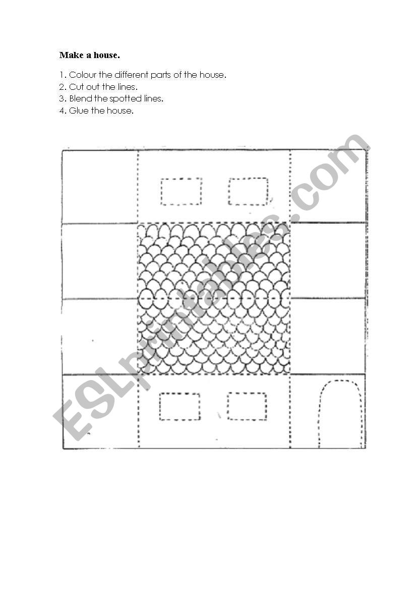 make a house worksheet