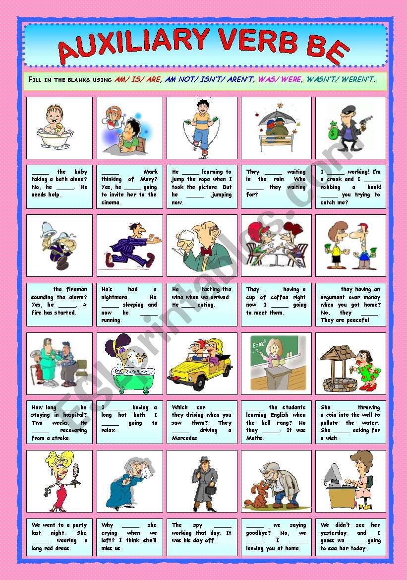 Auxiliary Verb Practice Worksheets Have Has