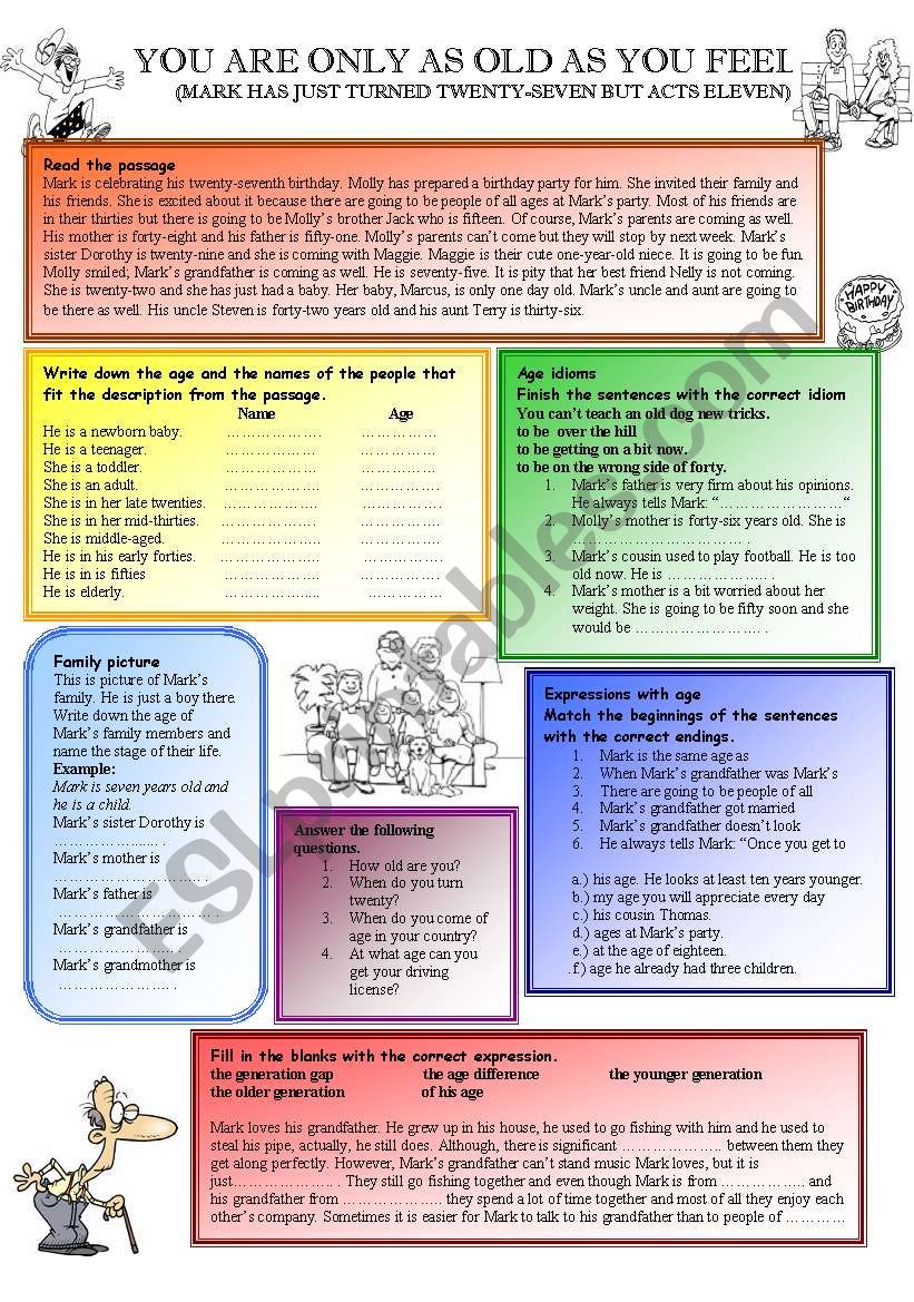 Age worksheet