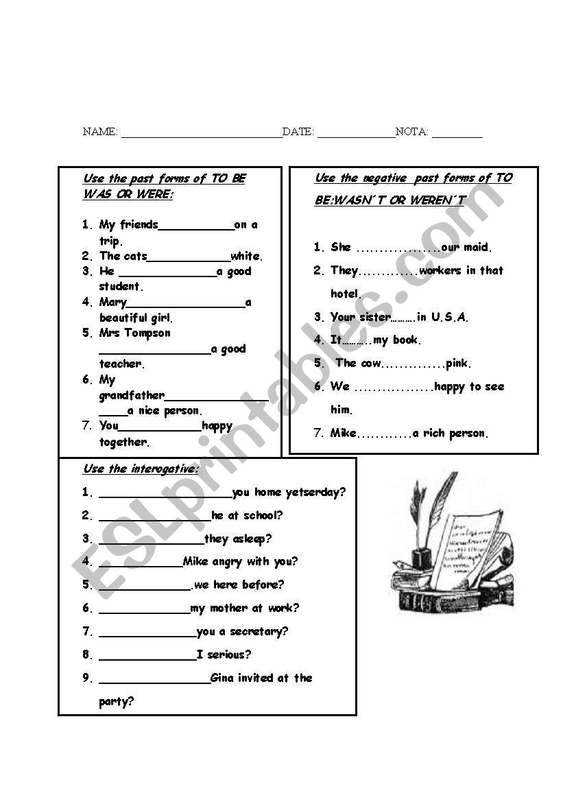 past simple worksheet