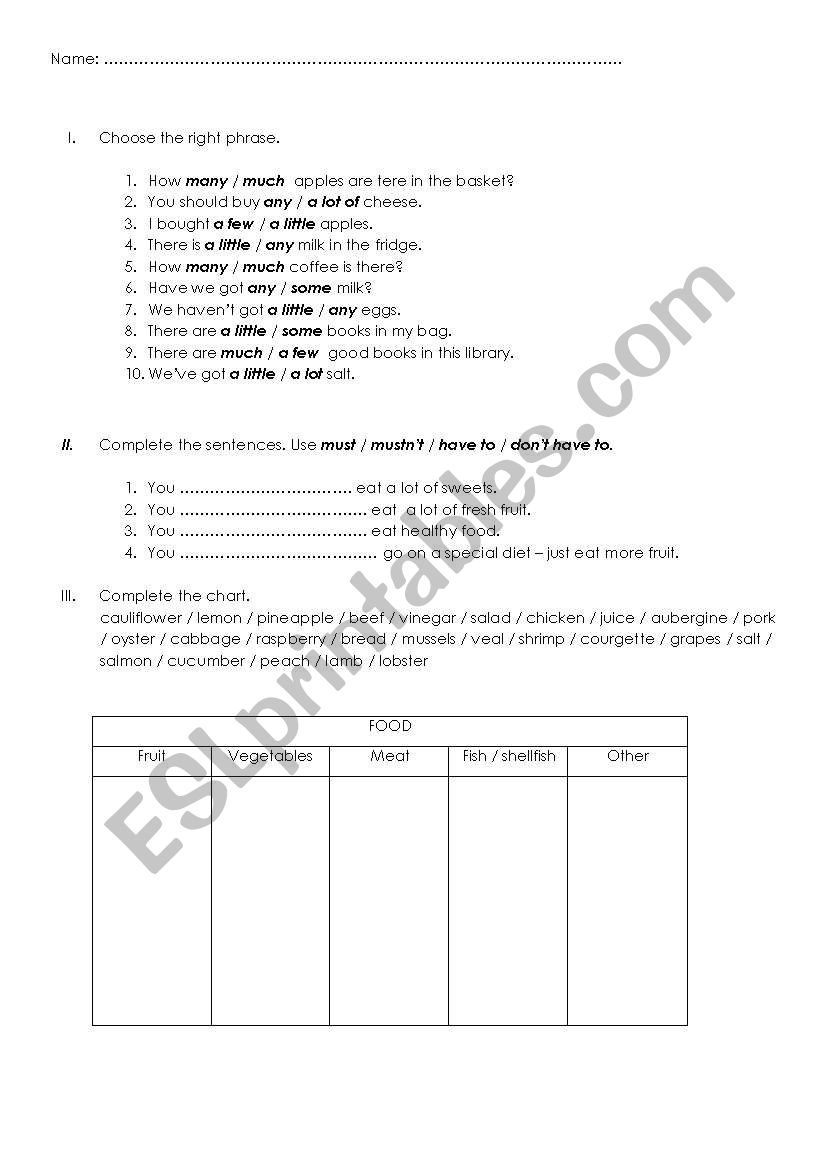 Test worksheet