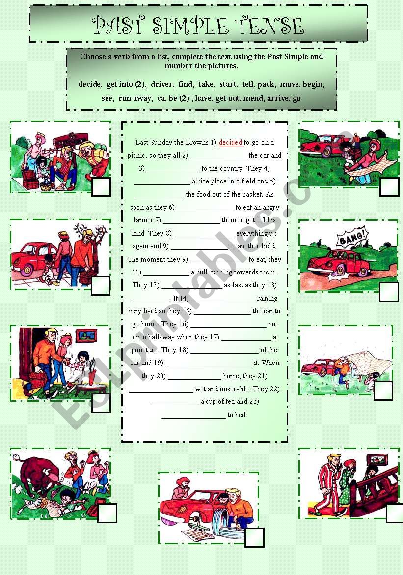 Past Simple Tense  worksheet