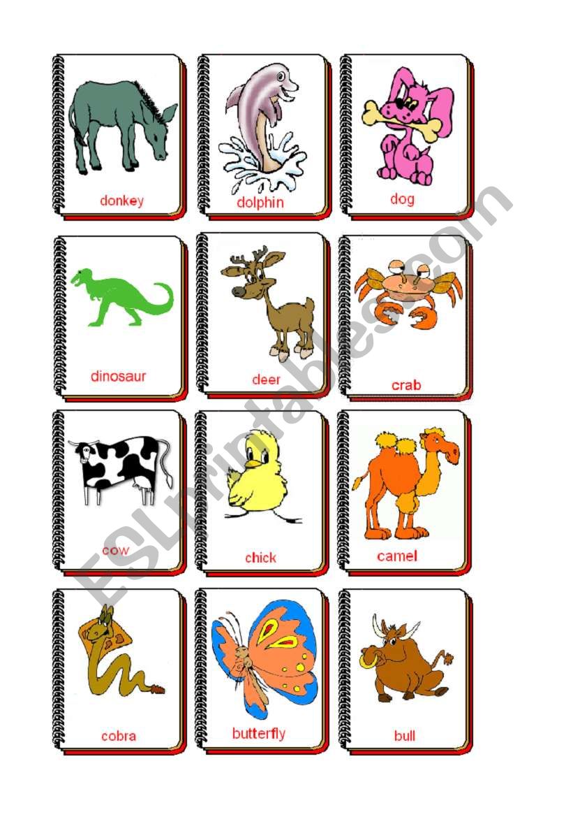 Flashcards Animals 2 worksheet