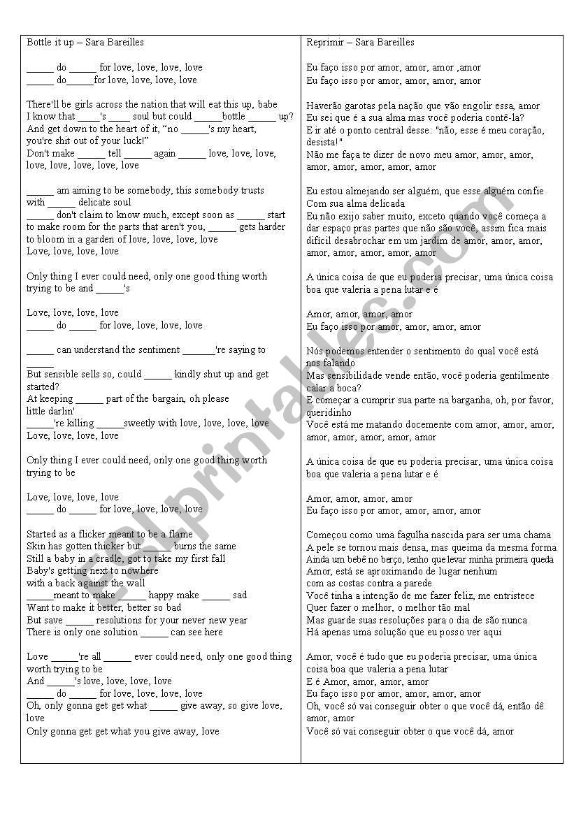 Pronouns worksheet