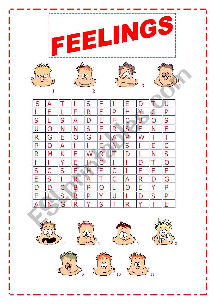 FEELINGS worksheet