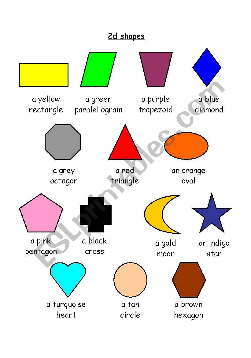 shapes worksheet