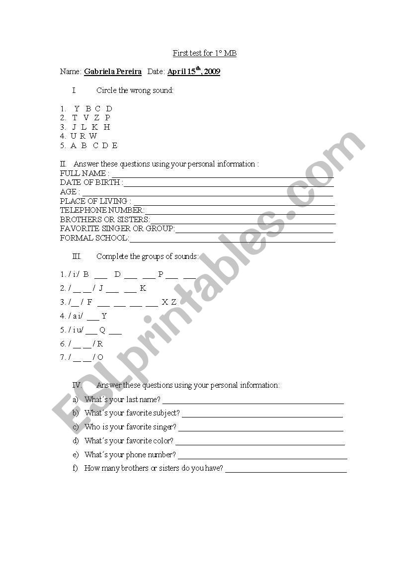 phonetic exercise worksheet