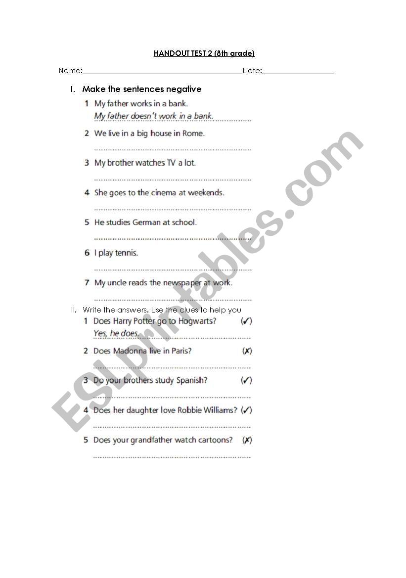 worksheet simple present worksheet