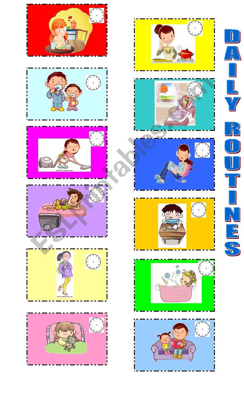 DAILY ROUTINE MEMORY GAME (PART 1)