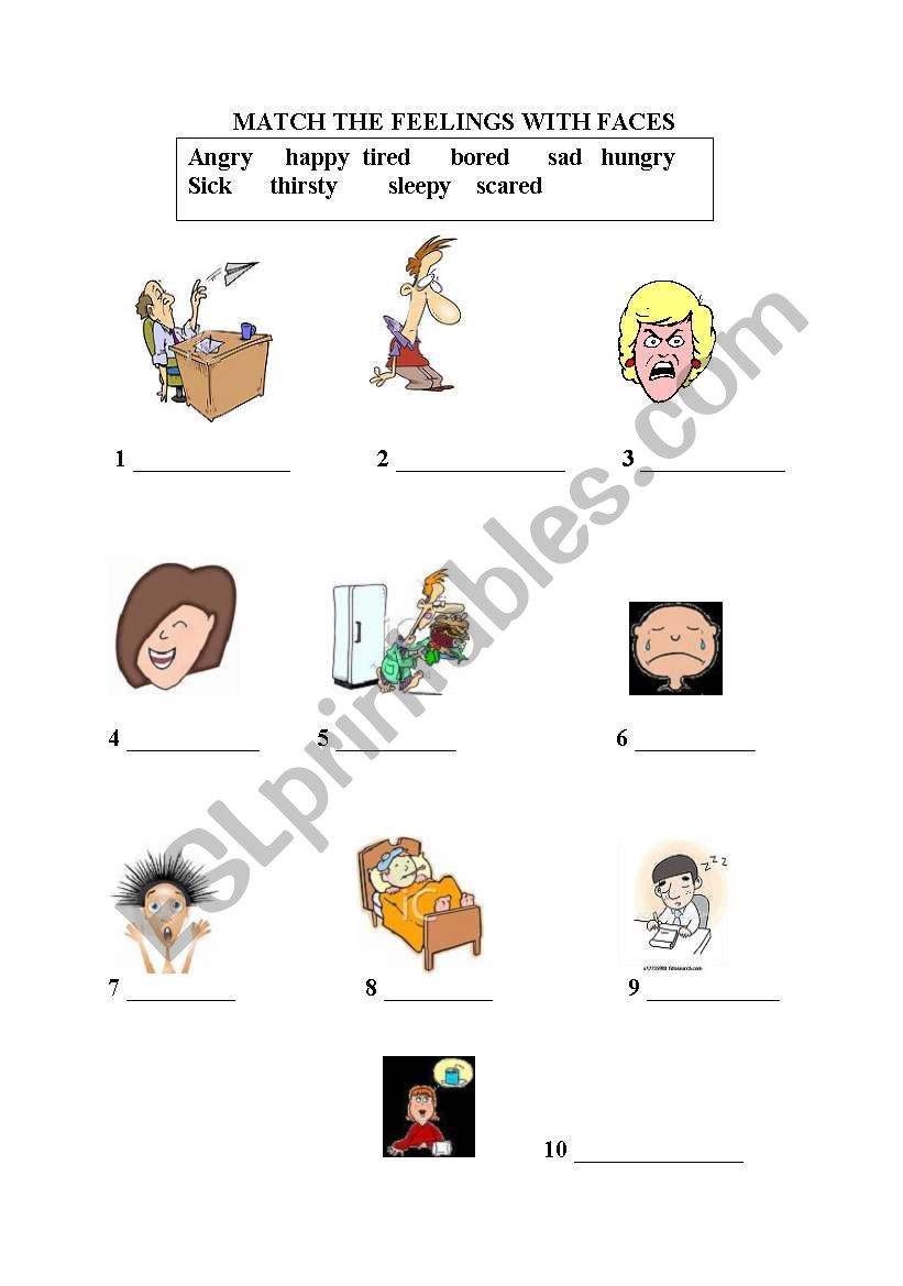  feelings & emotions worksheet
