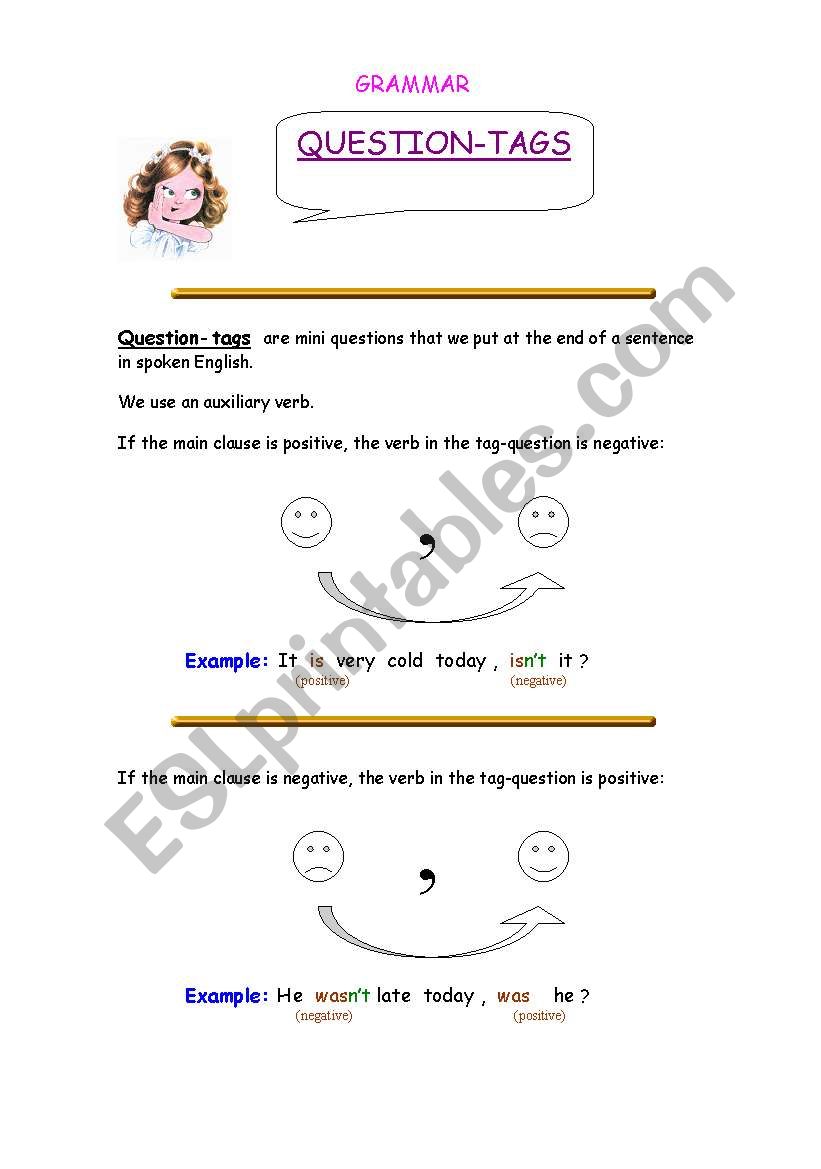 Question Tags worksheet