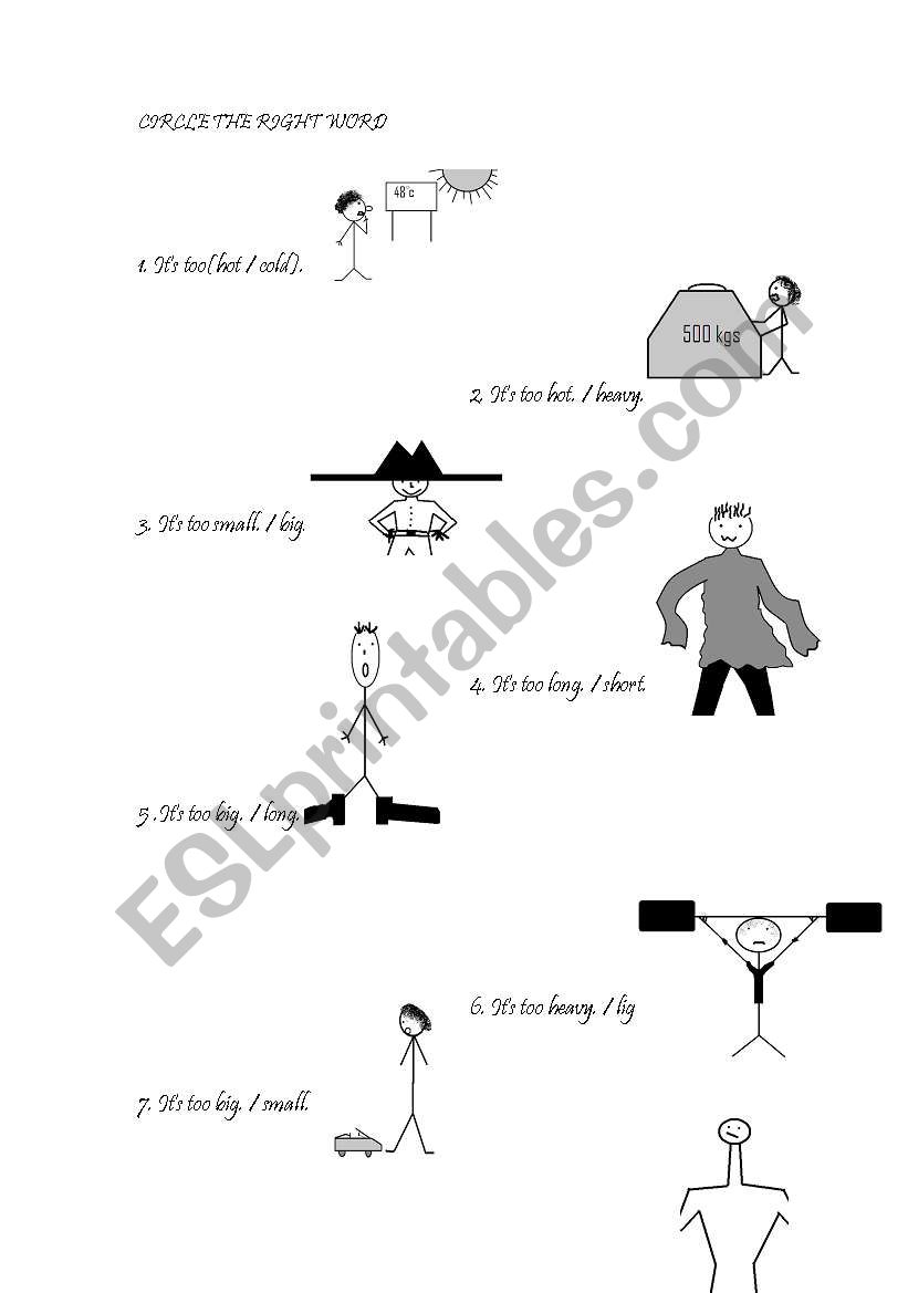 ADJECTVES  worksheet