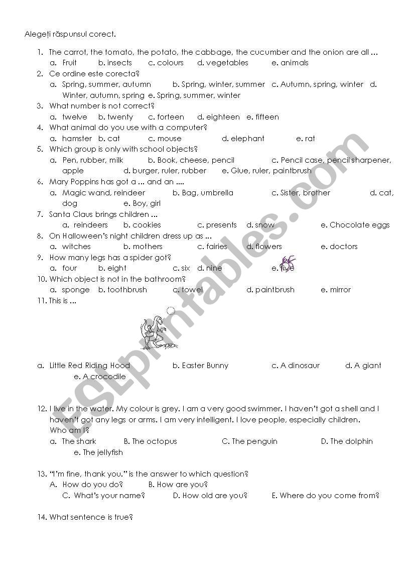 revision vocabulary worksheet