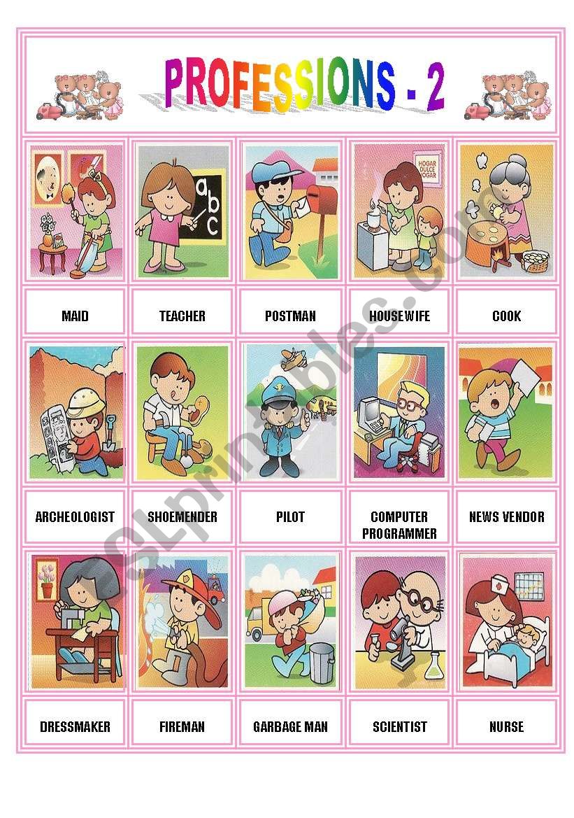 PROFESSIONS - 2 worksheet