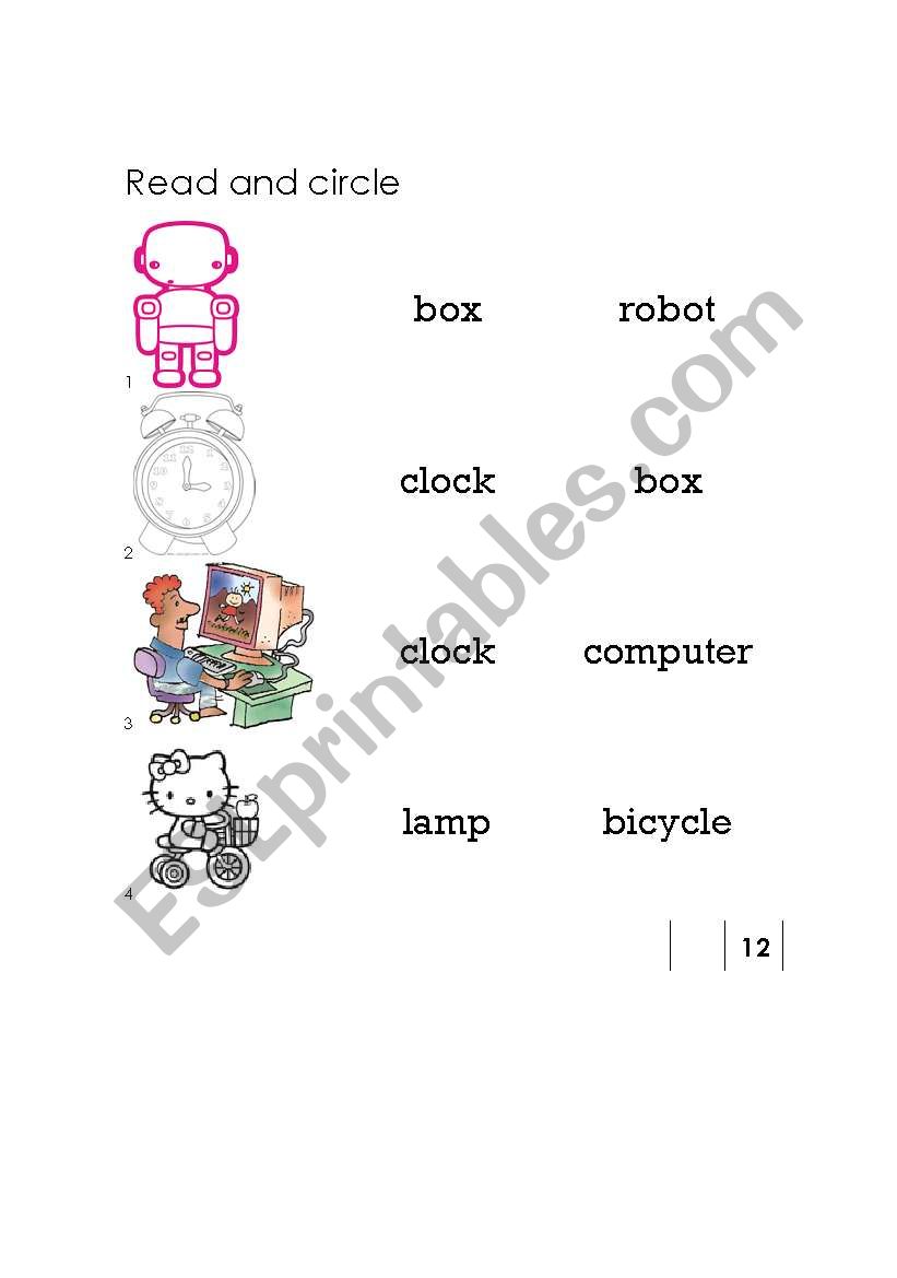 Simple Vocabulary worksheet