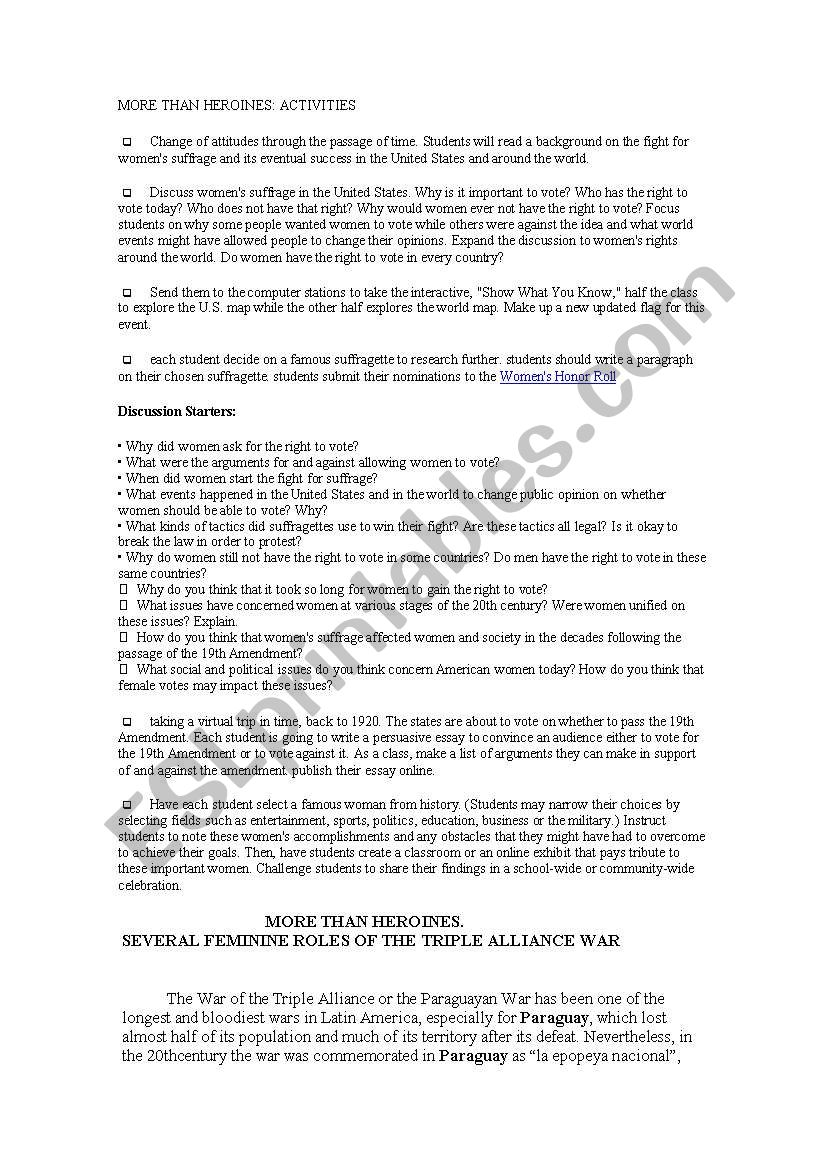 iron jawed angels activities worksheet