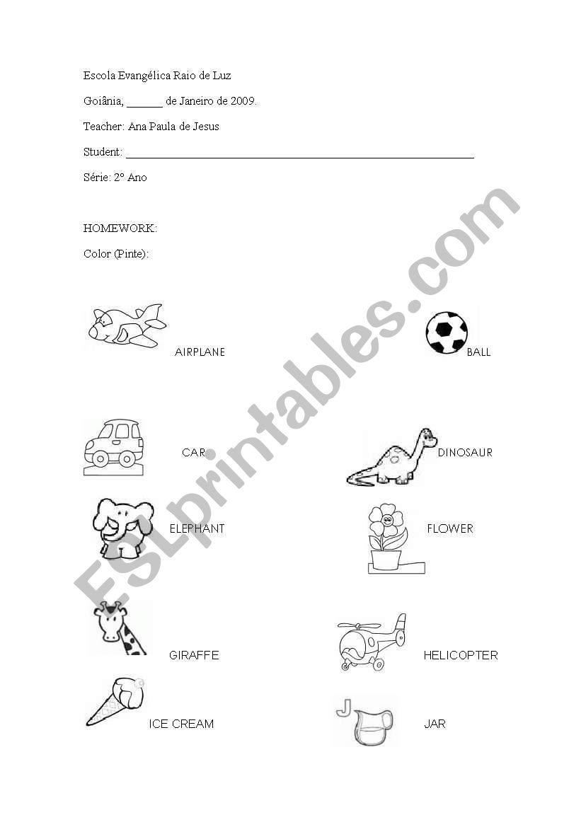 Alphabet worksheet