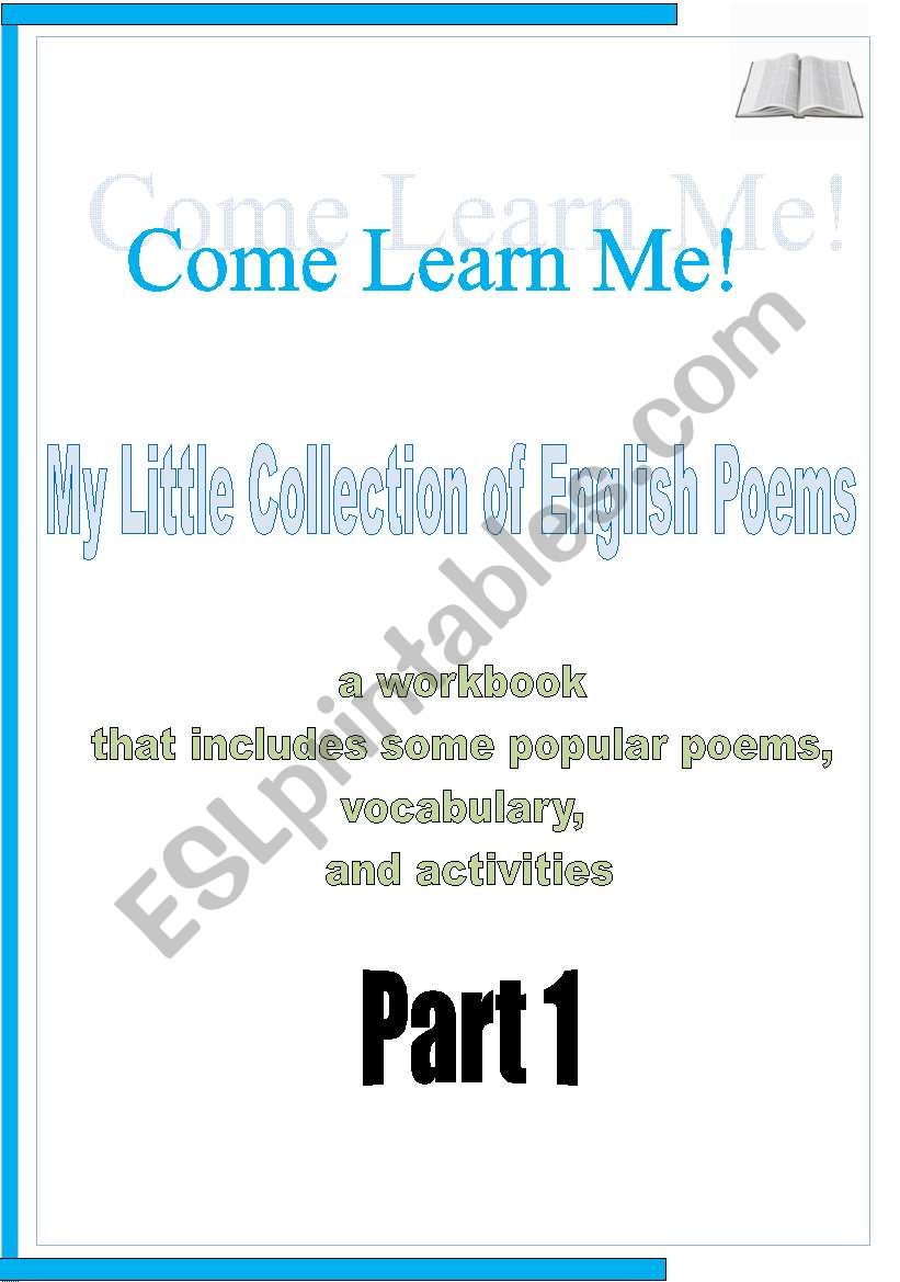 MY LITTLE COLLECTION OF ENGLISH POEMS! 9 pages