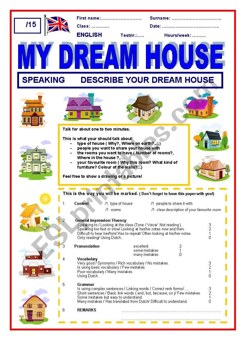 my dream house topic 5